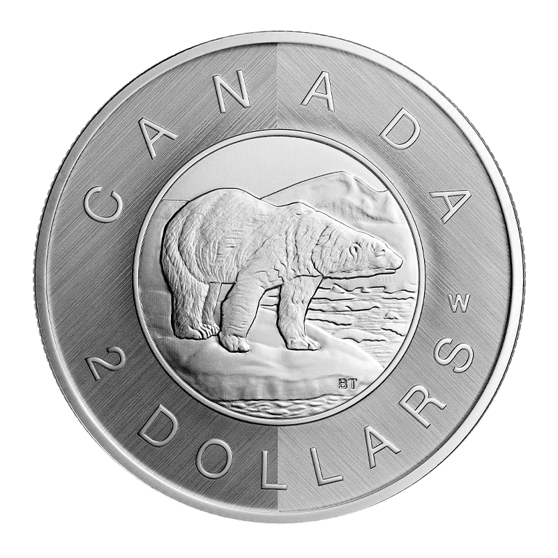 Image for 2023 $2 Fine Silver Coin Tribute: W Mint Mark - Polar Bear from TD Precious Metals